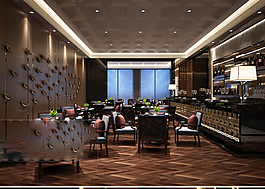 美式簡(jiǎn)單混搭風(fēng)格裝修模型