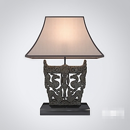 大氣沉穩高端純中式仿古臺燈素材