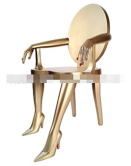時尚創(chuàng)意女人座椅3D模型