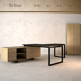 現(xiàn)代個(gè)性桌柜合體3D模型