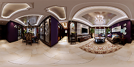 美式家裝3D全景圖