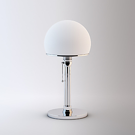 白色简约台灯3D模型