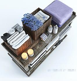 高端典雅欧式风格储物架子素材