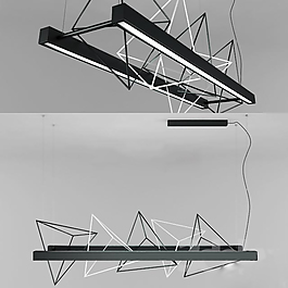 家裝金屬吊燈3D模型