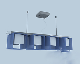 現(xiàn)代簡約家裝吊燈3D模型