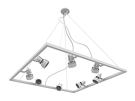 北歐3D模型吊燈