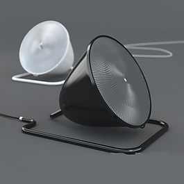 北欧吊灯3D黑白模型