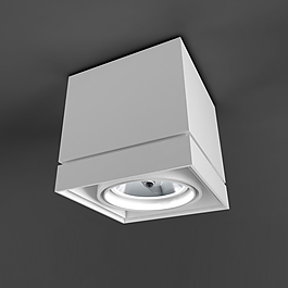 北欧简约方形吊灯3D模型