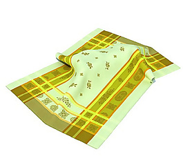 黃色條紋小碎花毛巾3D模型