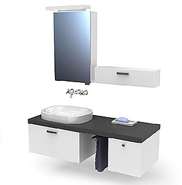卫生间洗手台3d模型