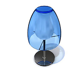 精美藍色臺燈3D模型