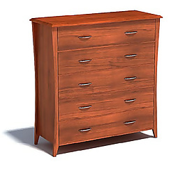 實(shí)用紅木儲(chǔ)物柜模型下載