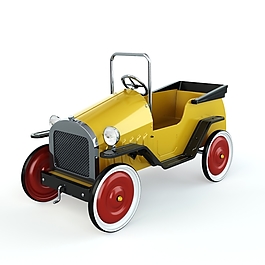 黃色玩具車模型