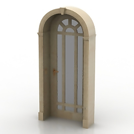 曲面頂部扇形模型