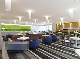 雅致流行餐廳模型