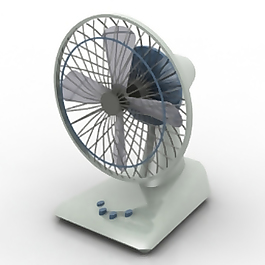 3D桌面風(fēng)扇模型