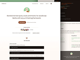 Sinon.JS主頁重新設(shè)計Sketch素材