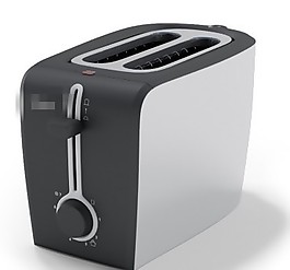 黑色家用烤面包機模型素材