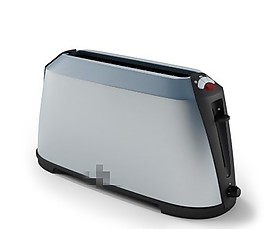 煙灰色面包機模型素材