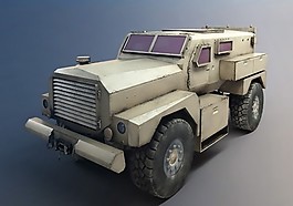 部隊高架汽車模型素材