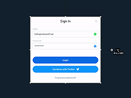 響應式Web網頁表單Sketch素材