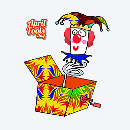 小丑玩具矢量素材