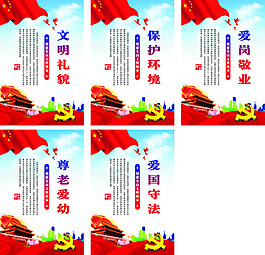 保護(hù)文明展板