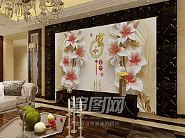歐式電視背景墻混搭風(fēng)格