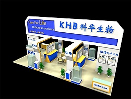室外生物公司展廳模型
