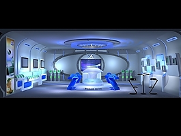 科技化展廳模型