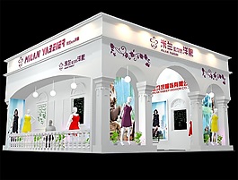 服裝展示室內(nèi)模型