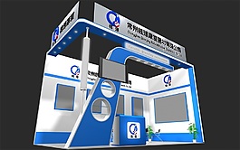器材展覽展廳模型