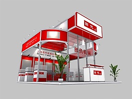 機械展廳模型