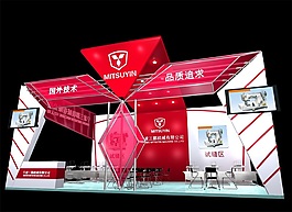 寧波三鄞機械展廳模型