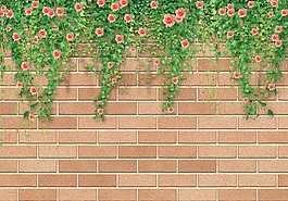 3D薔薇現(xiàn)代簡約風格背景墻