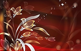 高貴花朵創(chuàng)意裝飾畫素材
