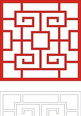 中式木雕鏤空圖