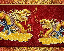 3D立體創(chuàng)意畫背景墻雙龍