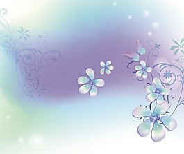 中式簡(jiǎn)約唯美鮮花紫色彩蝶移門畫