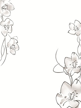 中式简约手绘黑白荷叶移门画