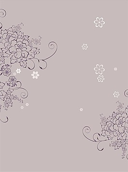 中式渲染手绘花边移门画