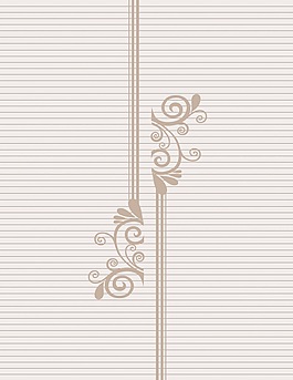 中式现代简约花型移门画