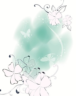 蝶戀花印花移門創意畫