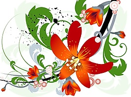 個性藝術花紋背景墻