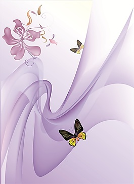 立體時尚蝶戀花空間移門創(chuàng)意畫