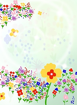 卡通花海移門創(chuàng)意畫
