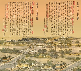 清明上河图背景墙素材