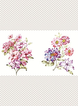 花簇室內(nèi)移門創(chuàng)意畫