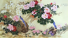 花開富貴背景墻素材