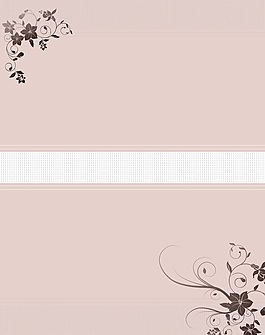 简约小花室内移门创意画